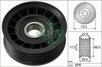 WILMINK GROUP wg1253125 -  Паразитный / ведущий ролик, поликлиновой ремень